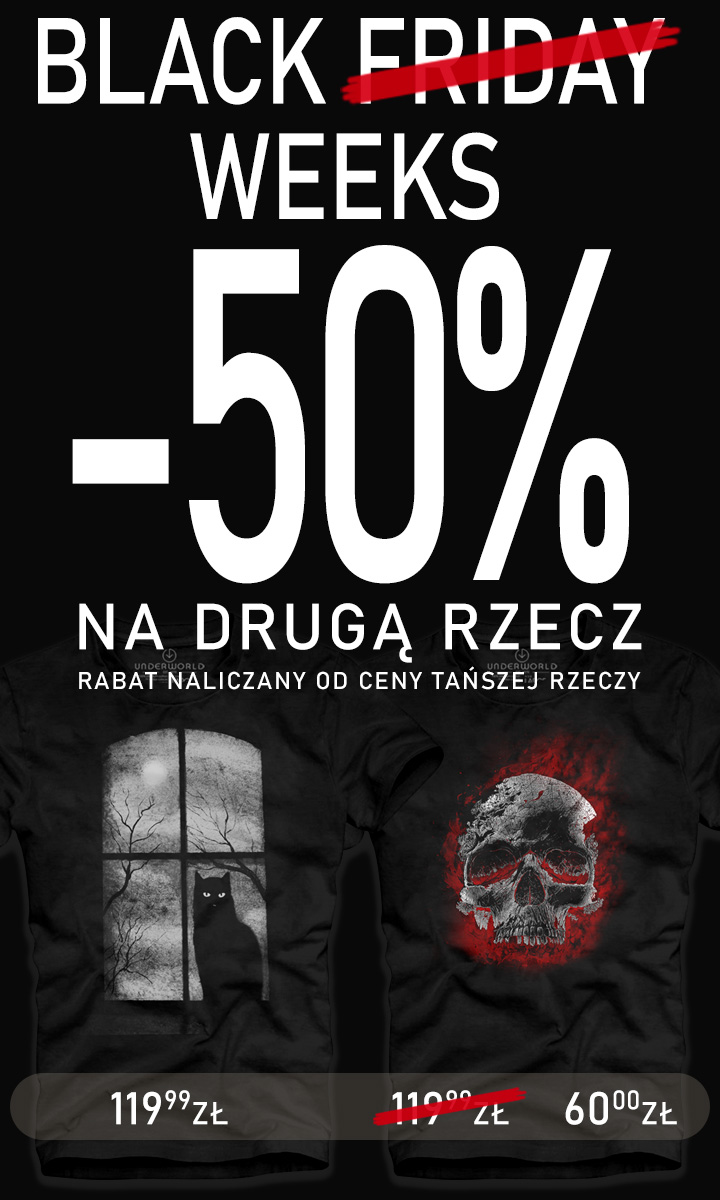Black weeks -50% na drugą rzecz!