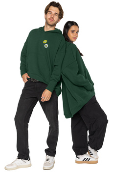 Bluza Unisex z kapturem Olsztyn Green Festival Boxy B1 zielona