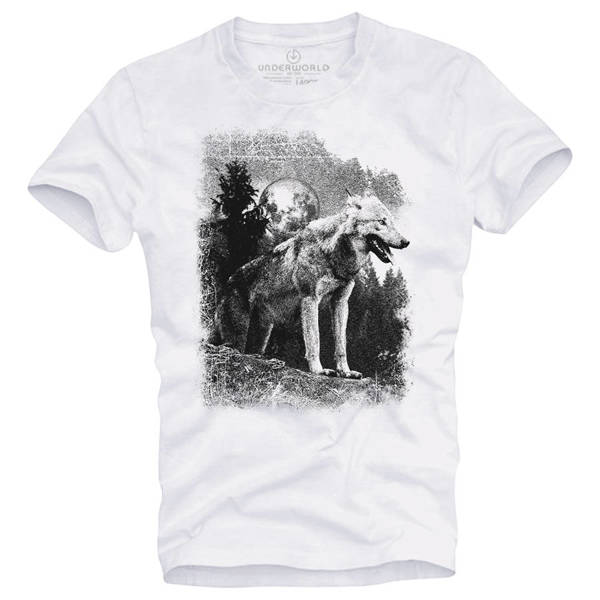 T-shirt męski UNDERWORLD Wolf in mountains