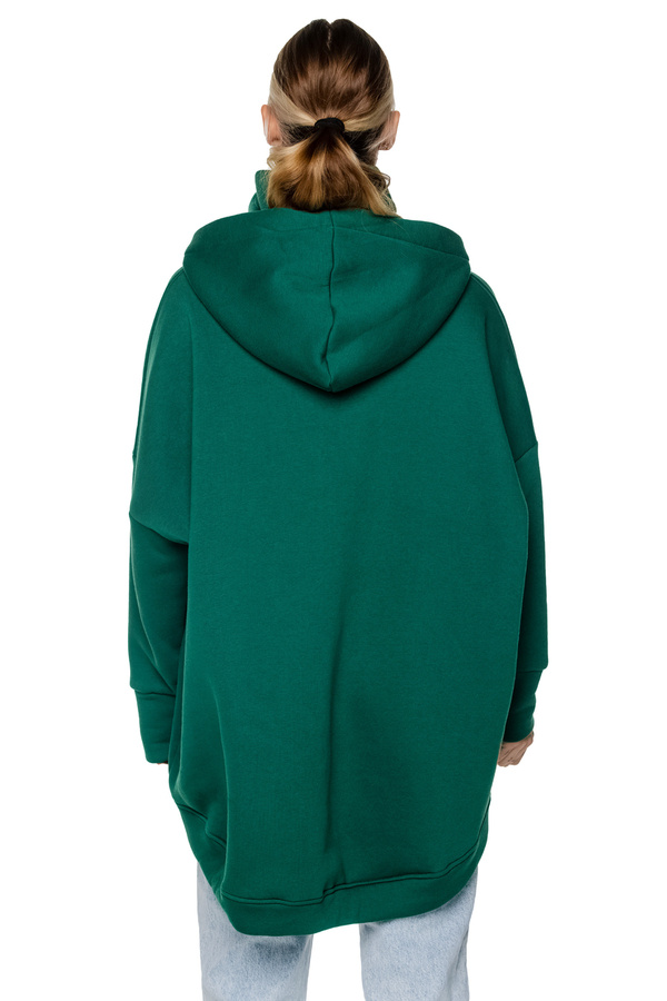 asymmetrical sweatshirt UNDERWORLD with a neck warmer