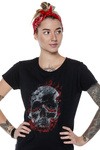 T-shirt damski UNDERWORLD Skull in fire