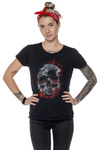 T-shirt damski UNDERWORLD Skull in fire