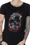 T-shirt damski UNDERWORLD Skull in fire