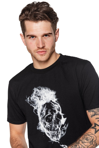 T-shirt męski UNDERWORLD Smoke skull