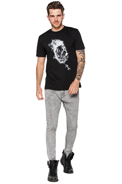 T-shirt męski UNDERWORLD Smoke skull