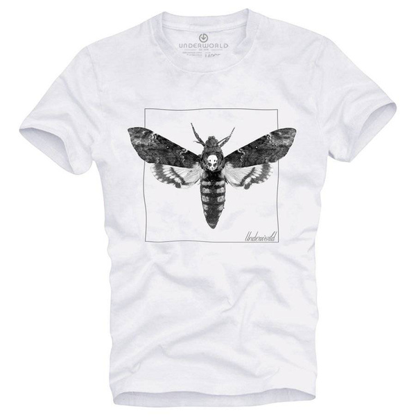 T-shirt męski UNDERWORLD Night Butterfly biały