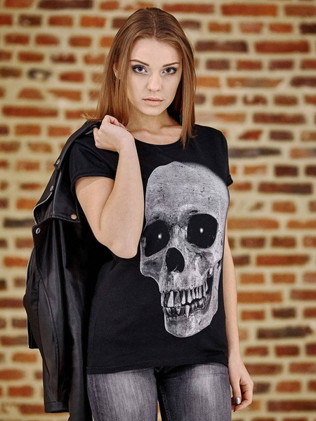 Zestaw prezentowy T-shirt damski + skarpety UNDERWORLD Skull