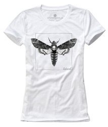 T-shirt damski UNDERWORLD Night Butterfly biały