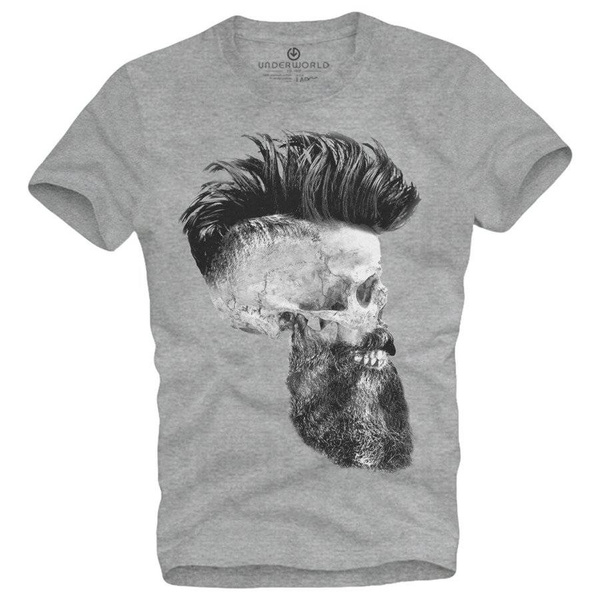 T-shirt męski UNDERWORLD Skull with a beard