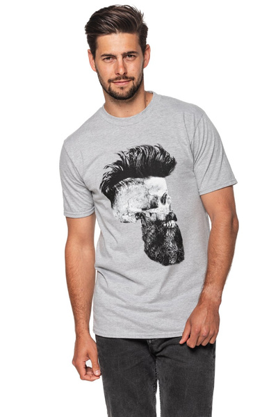 T-shirt męski UNDERWORLD Skull with a beard