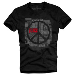 T-shirt męski UNDERWORLD Peace czarny