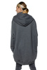 asymmetrical sweatshirt UNDERWORLD with a neck warmer