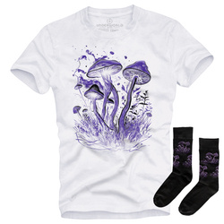 Zestaw prezentowy T-shirt męski + skarpety UNDERWORLD Mushrooms BO