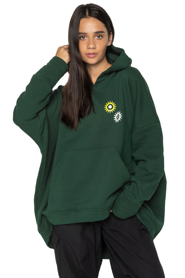 Bluza Unisex z kapturem Olsztyn Green Festival Boxy B1 zielona