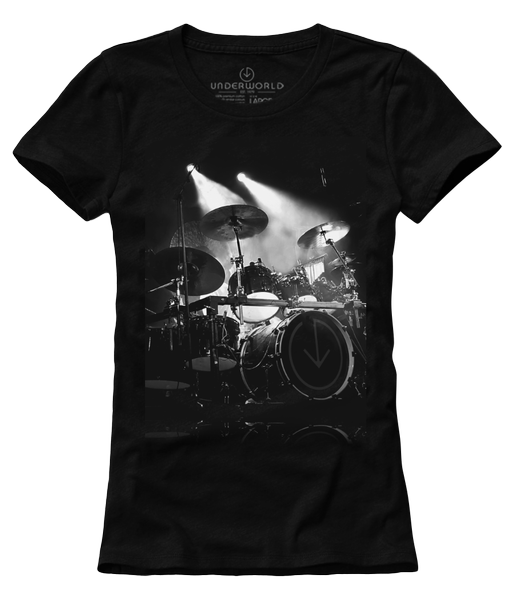 T-shirt damski UNDERWORLD Drums czarny