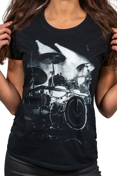 T-shirt damski UNDERWORLD Drums czarny